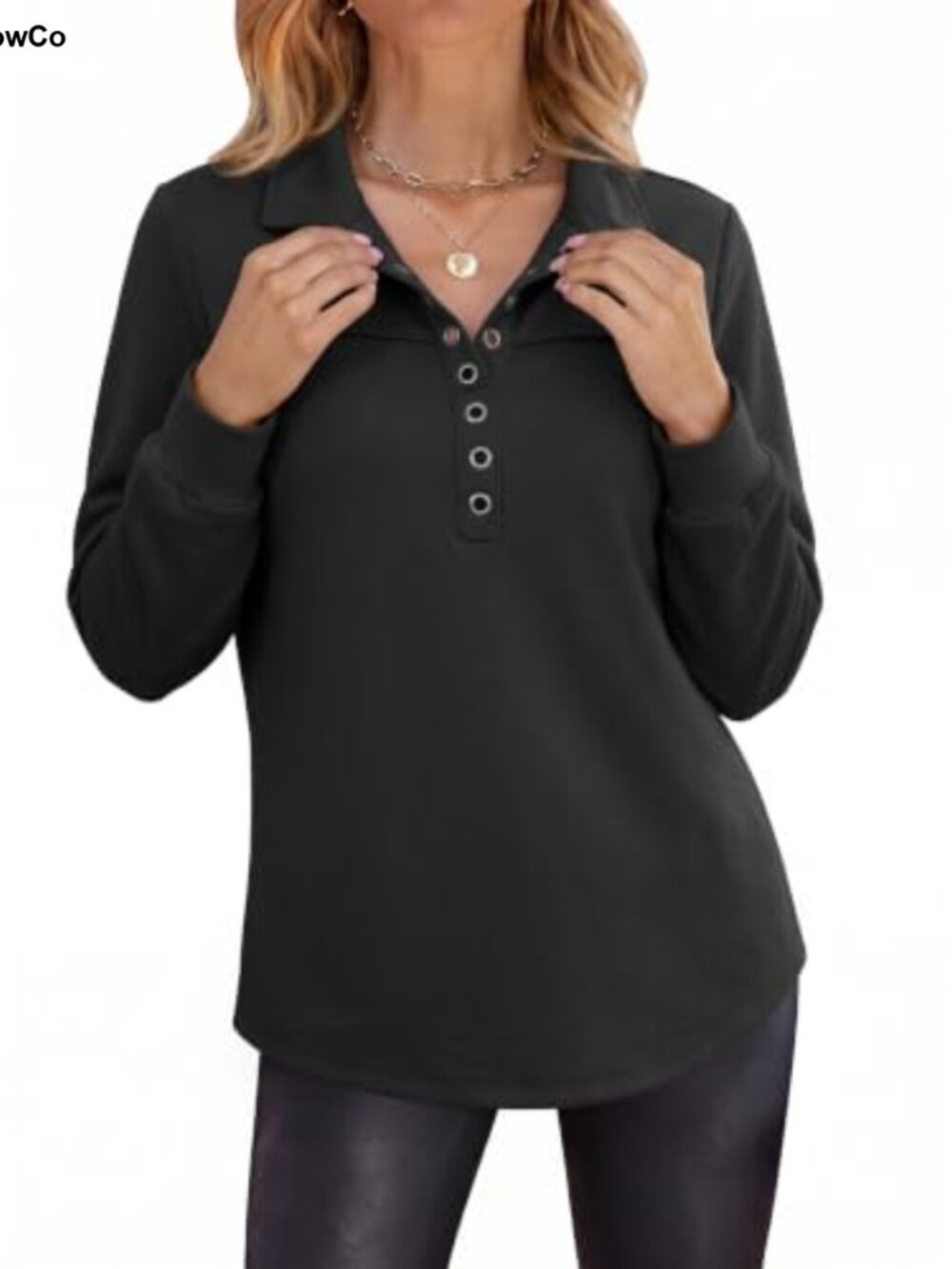 Women's Long Sleeve Quarter Zip Pullover Sweatshirt with Half Placket
